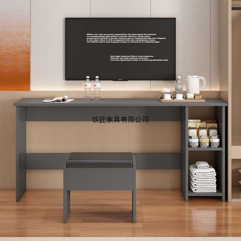 酒店电视柜宾馆简约写字台民宿旅馆专用桌出租屋长条桌宾馆电脑桌