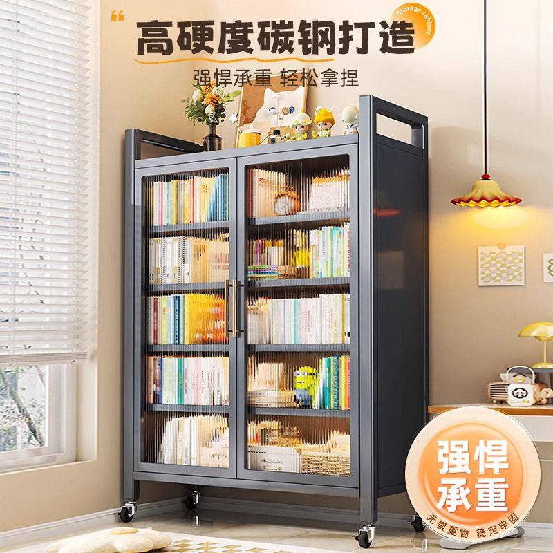 厨房置物架家用落地多层收纳柜防尘碗碟橱柜微波炉多功能储物柜子