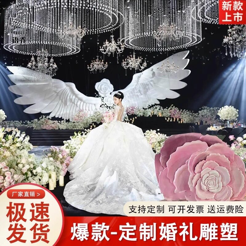 婚庆泡沫雕塑欧式城堡罗马柱拱门龙凤盘浮造型户外大型道具美陈