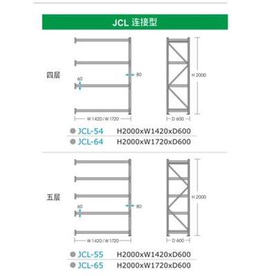 天钢货架4层副架JCL54/64多层