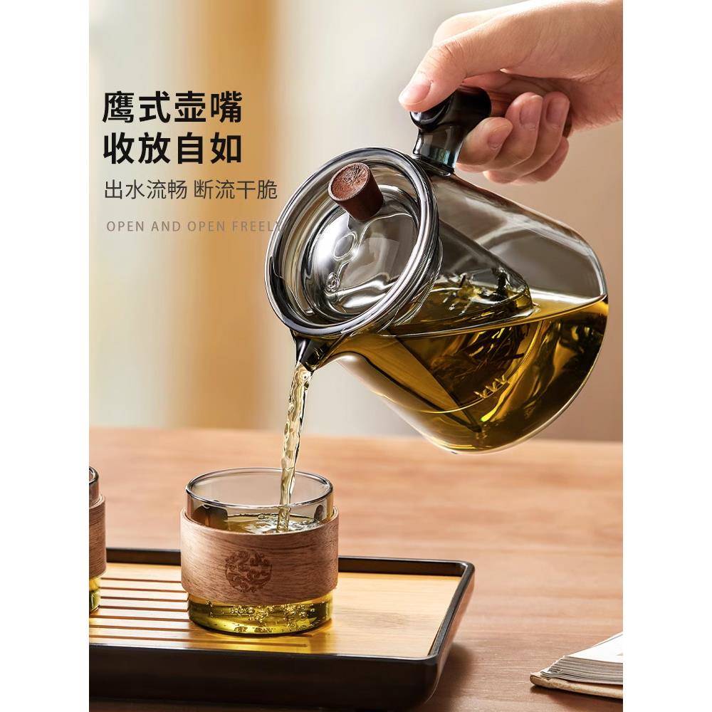 玻璃茶具套装家用轻奢泡茶壶套装喝茶茶具办公室套装2025新款