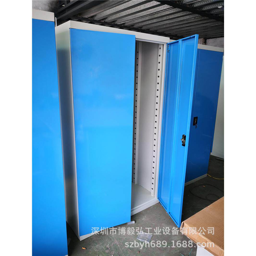 多功能零件储物柜带挂板工业置物柜车间重型工具柜双开门带锁厂家