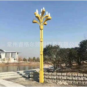 玉兰灯中华灯户外杆路灯6米8米9米10米8叉9火异形LED景观灯夜景
