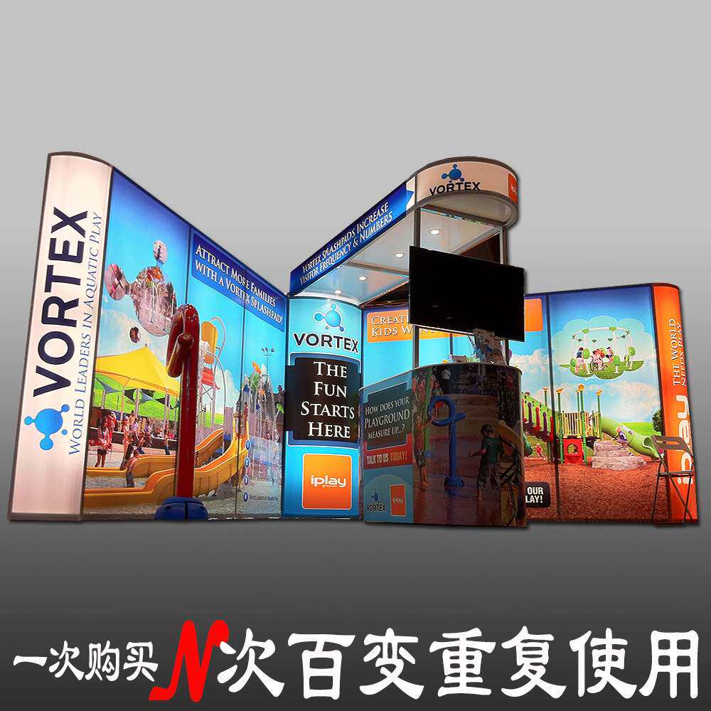可拆装组合灯箱式展台展架设计制作  展会用灯箱免工具组装