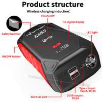 Manufacturer Car Battery Charger Power Bank Car Jump Starter