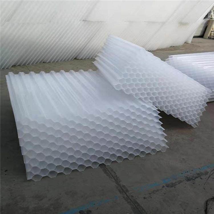 PP塑料沉淀池用蜂窝斜管填料多种规格25-60沉淀池用六角蜂窝斜管