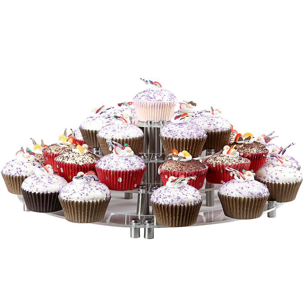 4层圆形亚克力蛋糕架 甜点饰品展示架 婚庆节日展架 cake stand