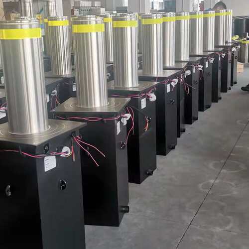 全自动不锈钢升降柱 半自动 升降路障智能拦截车辆系统 防撞路障