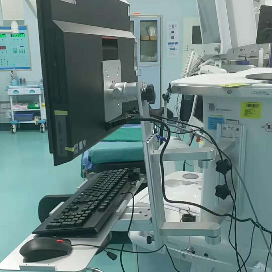 兼容德尔格欧美达麻醉机电脑支架信息化支架双节臂豪华调节款