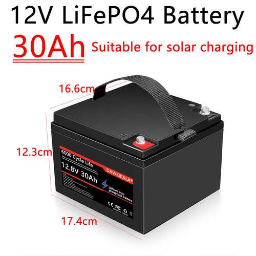 12V 30ah Lifepo4电池组12V 30h磷酸铁锂用于电动船用舷外驱动电