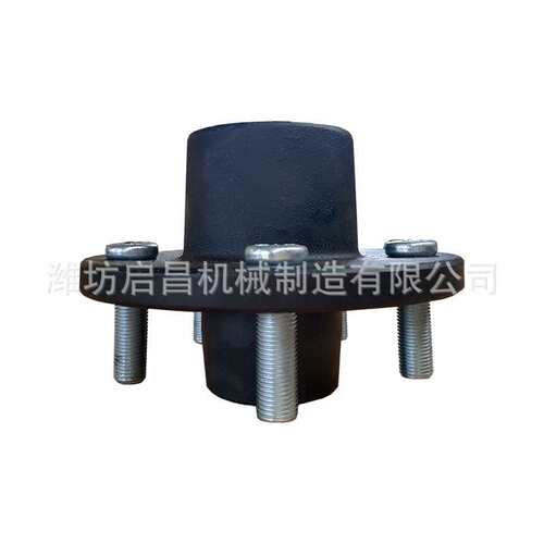 供应5螺栓114.3pcd拖车配件 拖车车桥配套 无刹车车轴组合