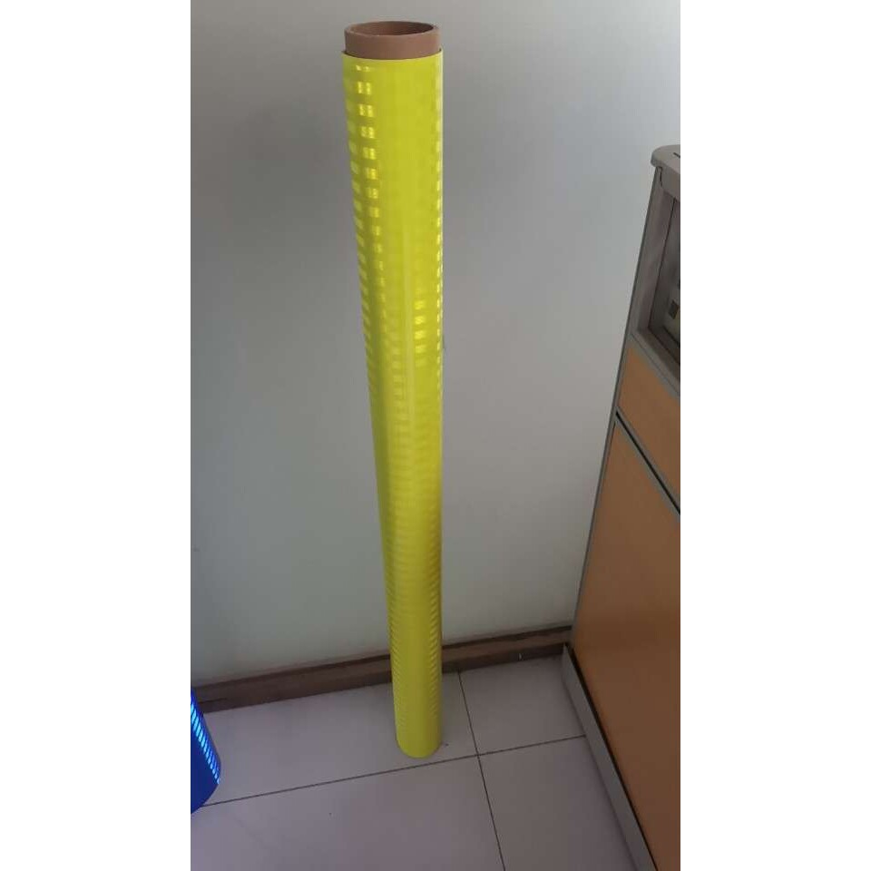 高亮条纹棱镜型反光膜荧光黄pvc喷绘膜EGP