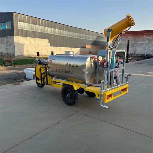 聚拓 工地除尘电动三轮洒水车  市政环卫用雾炮车 新能源喷洒车