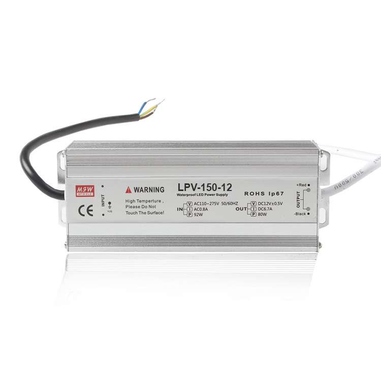 明伟LPV-150W-12V led防水电源 驱动电源厂家供应低压户外防水