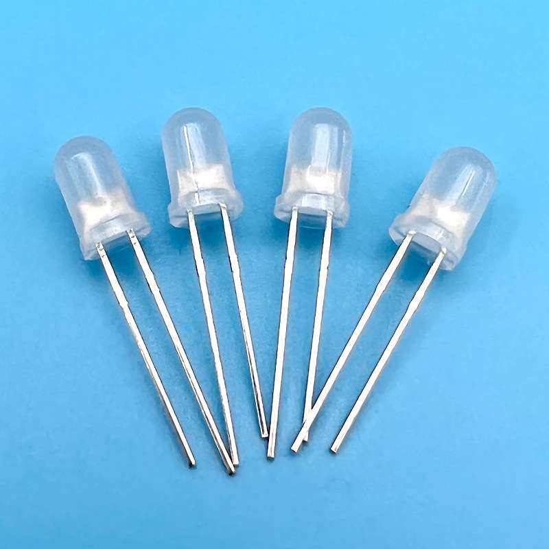 F3/5mm透明雾状红普绿红蓝红翠绿无极性led指示灯珠 两脚双色双向