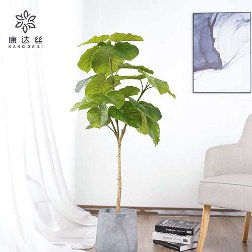 仿真室内盆栽植物心叶榕假树绿色琴叶榕假绿植叶子北欧风居家装饰