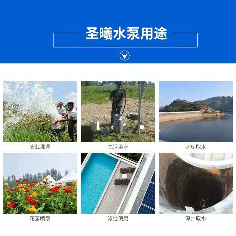 太阳能无刷螺杆直流泵24V48V内置控制器小型不锈钢深井潜水泵