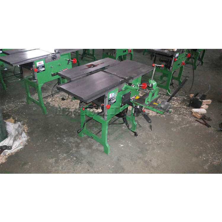 木工平刨台锯电钻台刨三合一刨床 木料平面刨光机 家具加工平刨机