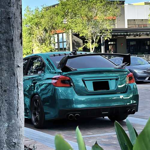 适用斯巴鲁Subaru WRX STI VA 2015-2021大尾翼扰流板跨境改装