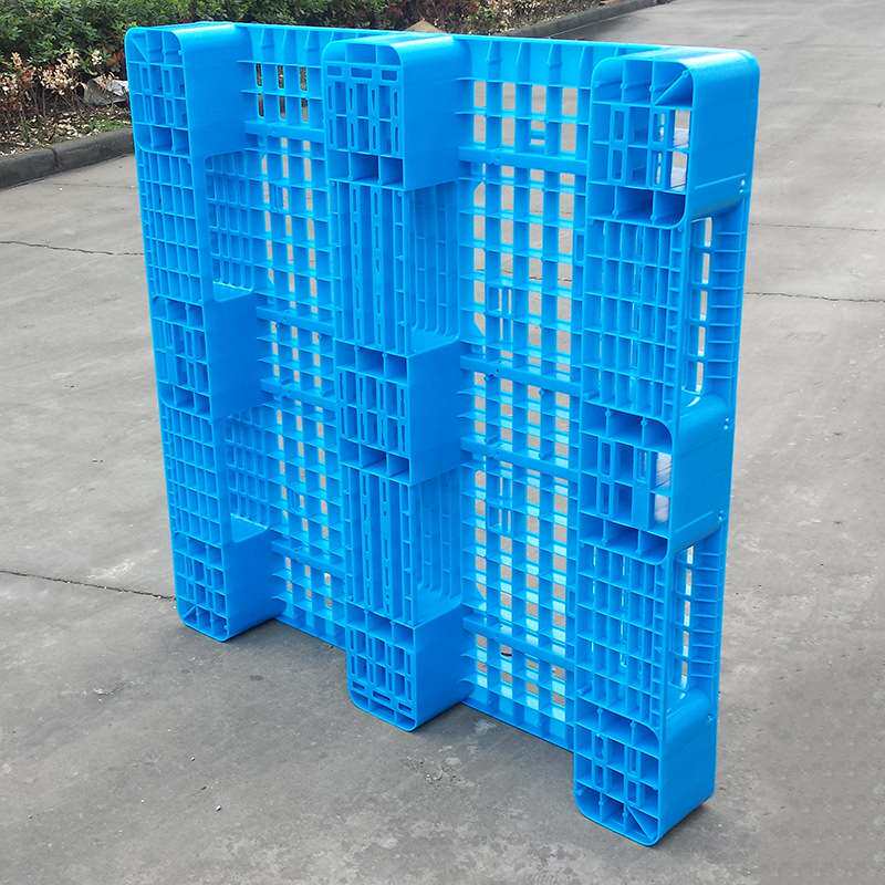 仓储立体库川字网格塑料托盘加钢管货架叉车用托盘工业塑料地台板
