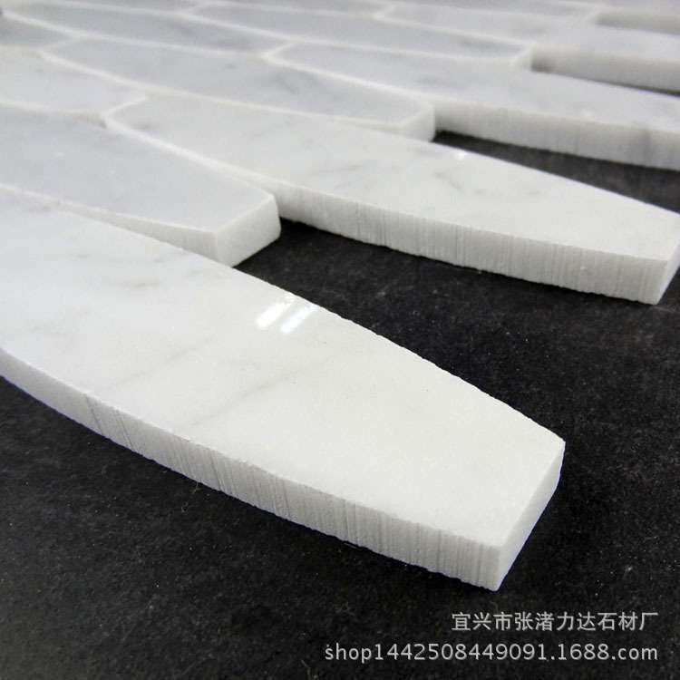白色天然大理石 进口卡拉拉白马赛克 电视墙客厅卧室阳台内外墙砖