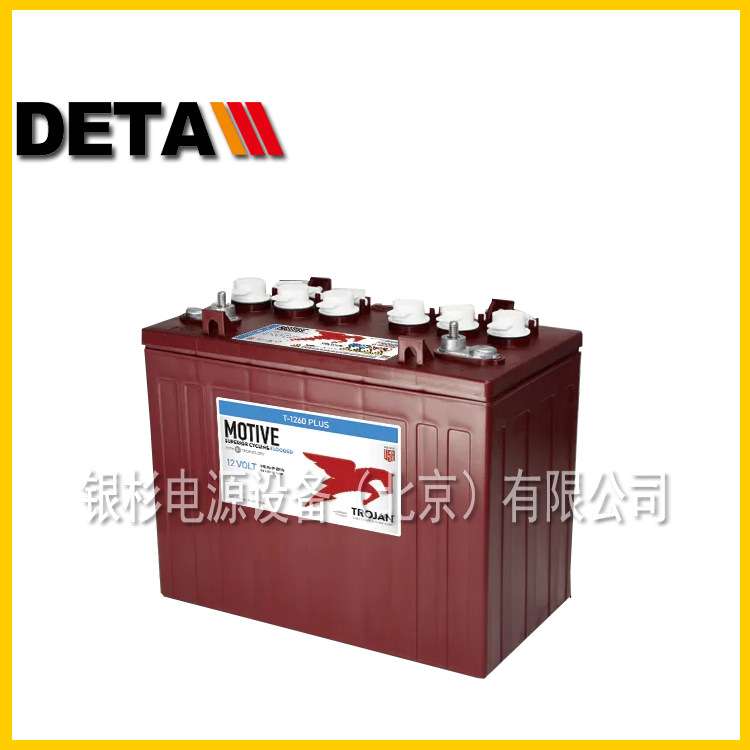邱健Trojan蓄电池L16H-AC 6V43H牵引深循环电动高空作业车
