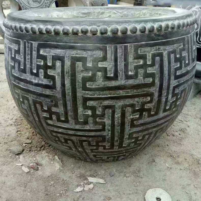 仿古猪槽石磨园林景观牛槽马槽养鱼水池石槽天然老石槽户外鱼缸
