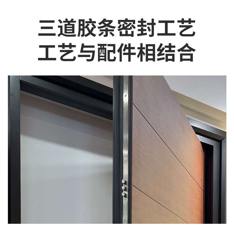 甲级不锈钢防盗门家用室内门会客室门别墅木纹家用锁芯c级防盗门