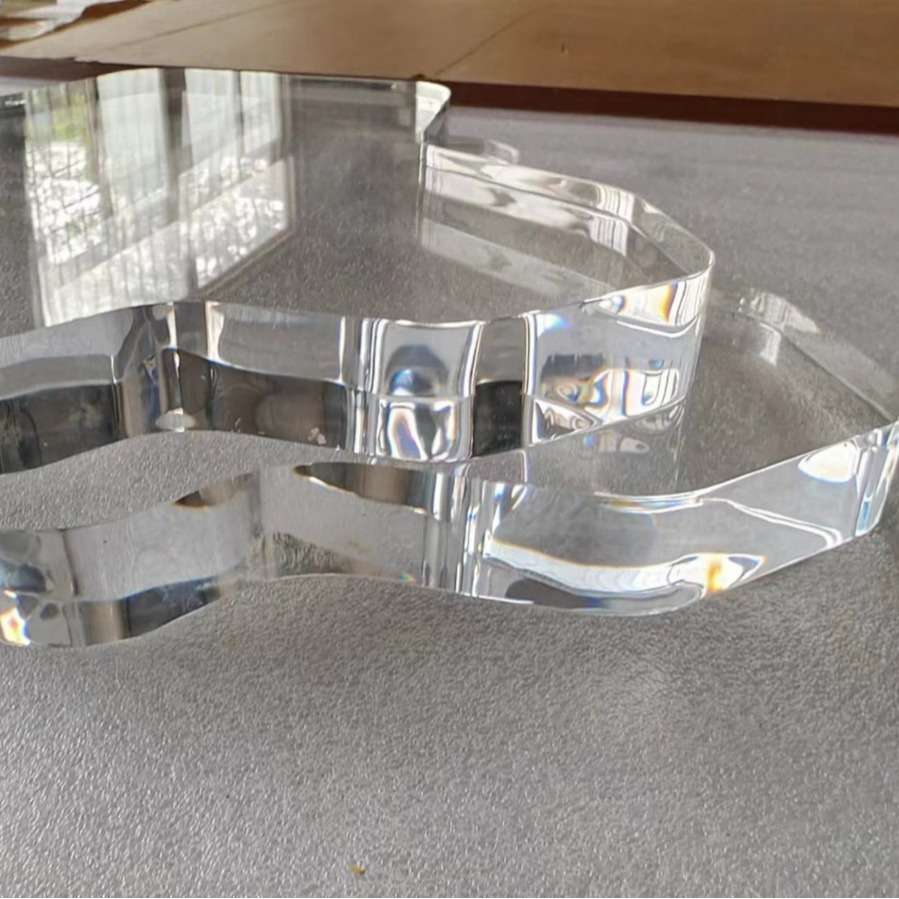 亚克力底座水晶展示台 有机玻璃透明方块异形加工抛光厂家加工