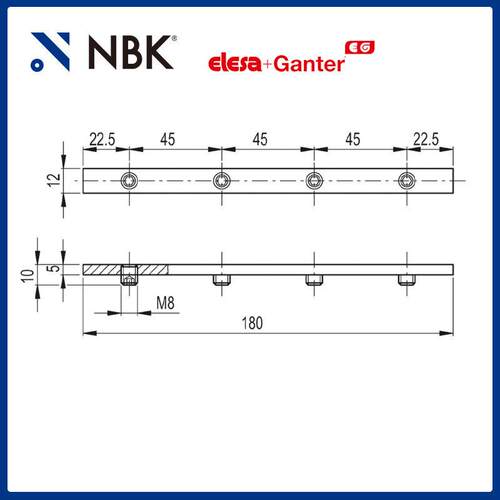NBK ELESA BDG 钢制GLA和GCA导辊组件的框架连杆机械配件厂家直供