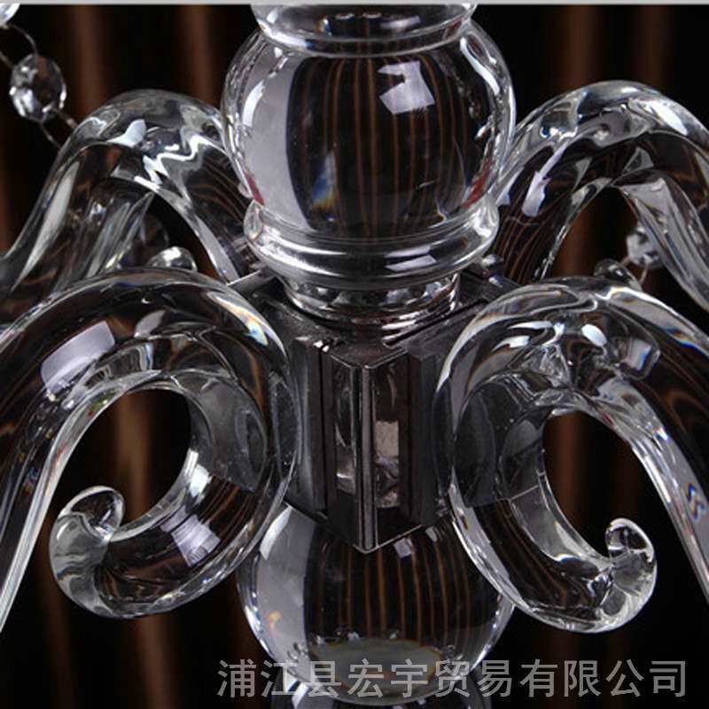 水晶烛台婚庆婚礼餐桌装饰用品蛋糕塔花托插花水晶蜡烛台