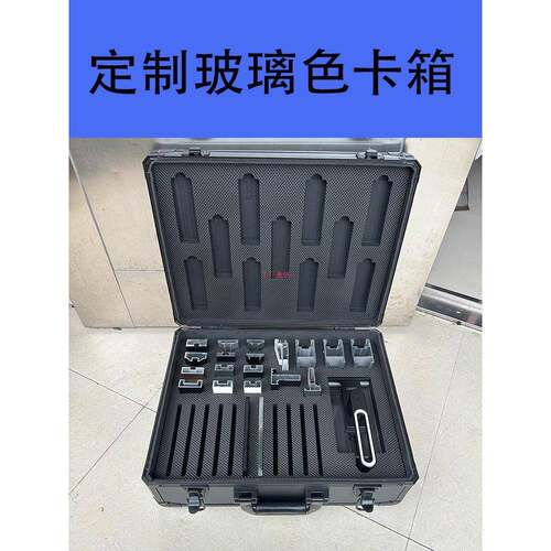 中大号手提全黑工具箱 门窗展示铝型材色卡箱 铝合金仪器箱