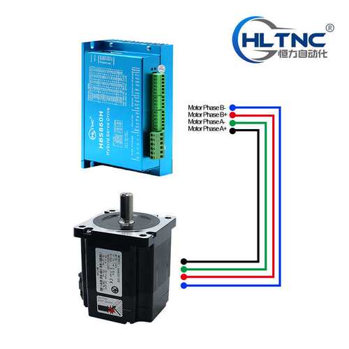 Nema34 86步进闭环电机驱动器HBS860H套装4.5/8.5/12nm马达减速机