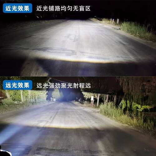 适用东风天龙前大灯总成超亮led双透镜改装大力神流水转向日行灯