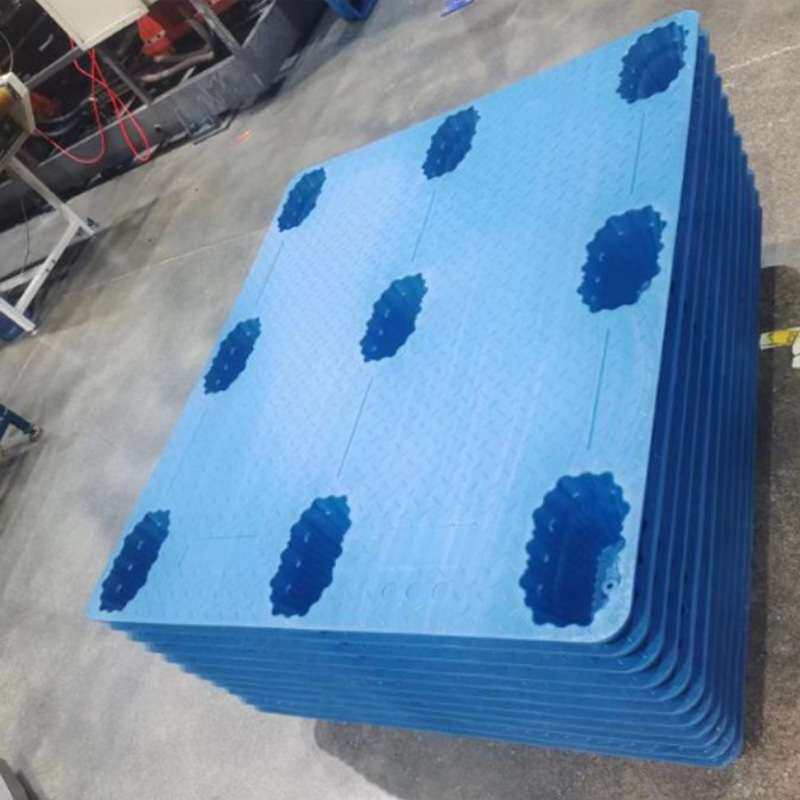 行家选九脚吹塑托盘物流托板叉车板工业仓库用卡板防潮垫板地牛铲