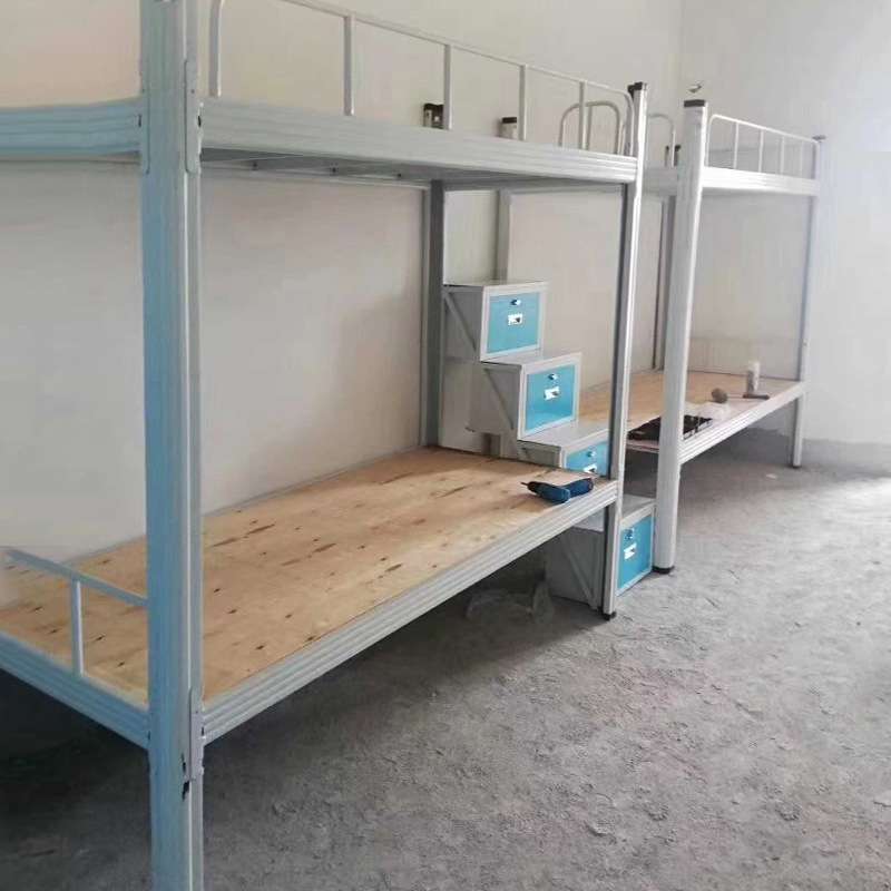 上下铺铁床成人双层铁架床学生员工宿舍工地高低铁艺床钢制子