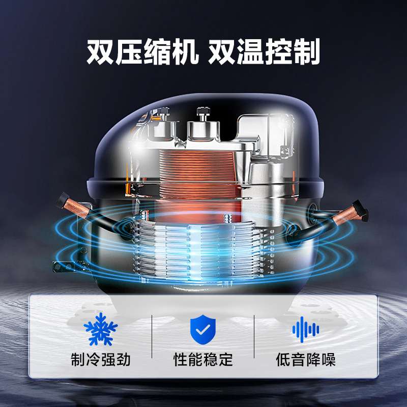 不锈钢子母冰柜商用冷冻双温工作台蔬菜保鲜柜多功能冷藏展示柜