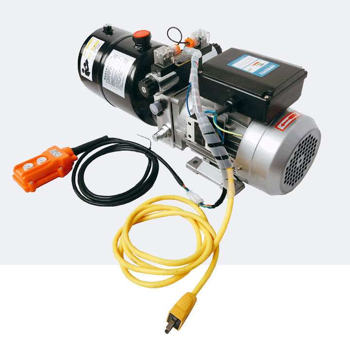 液压站动力单元总成220V380V单向遥控升降货梯举升平台系统液压缸