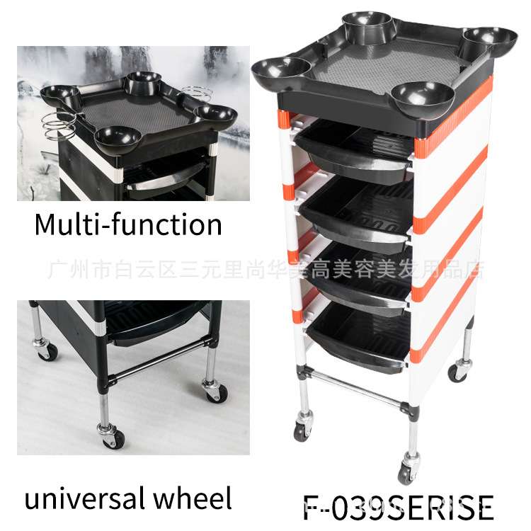 专用杠车用品手推车小工具车烫染用品理发店批  发五层美发发廊