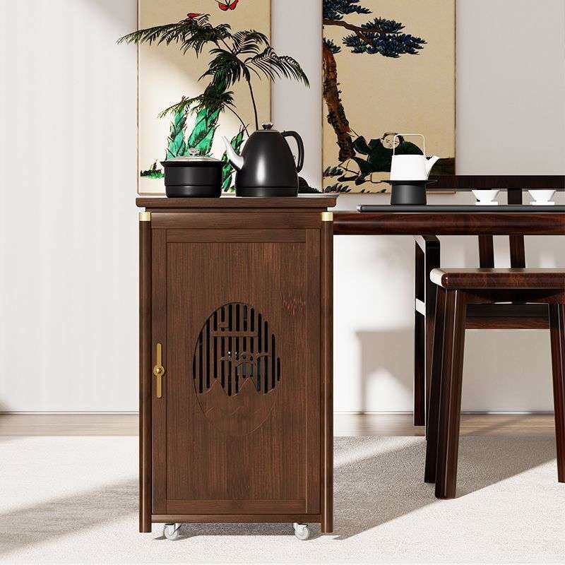 移动小茶台茶车烧水壶柜边一体茶水桌边茶桌茶几柜子家用水桶阳台
