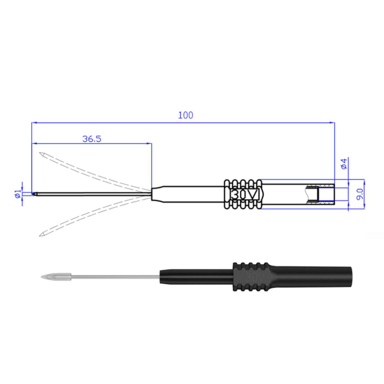 JT0127 万用表测试套件27件套连接器测试探针破线电源测试工具