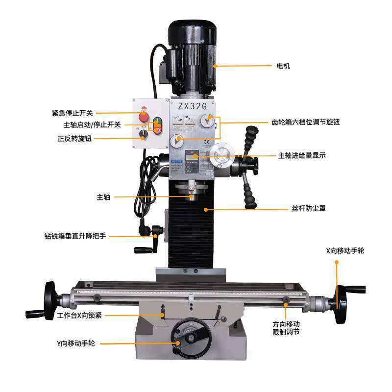 源头工厂钻铣床 多功能工业级台钻小型加工机床 微型钻铣床
