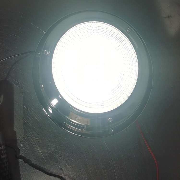 E12024-WR304英寸菊花灯红光白光一体顶灯不锈钢阅读灯游艇房车灯