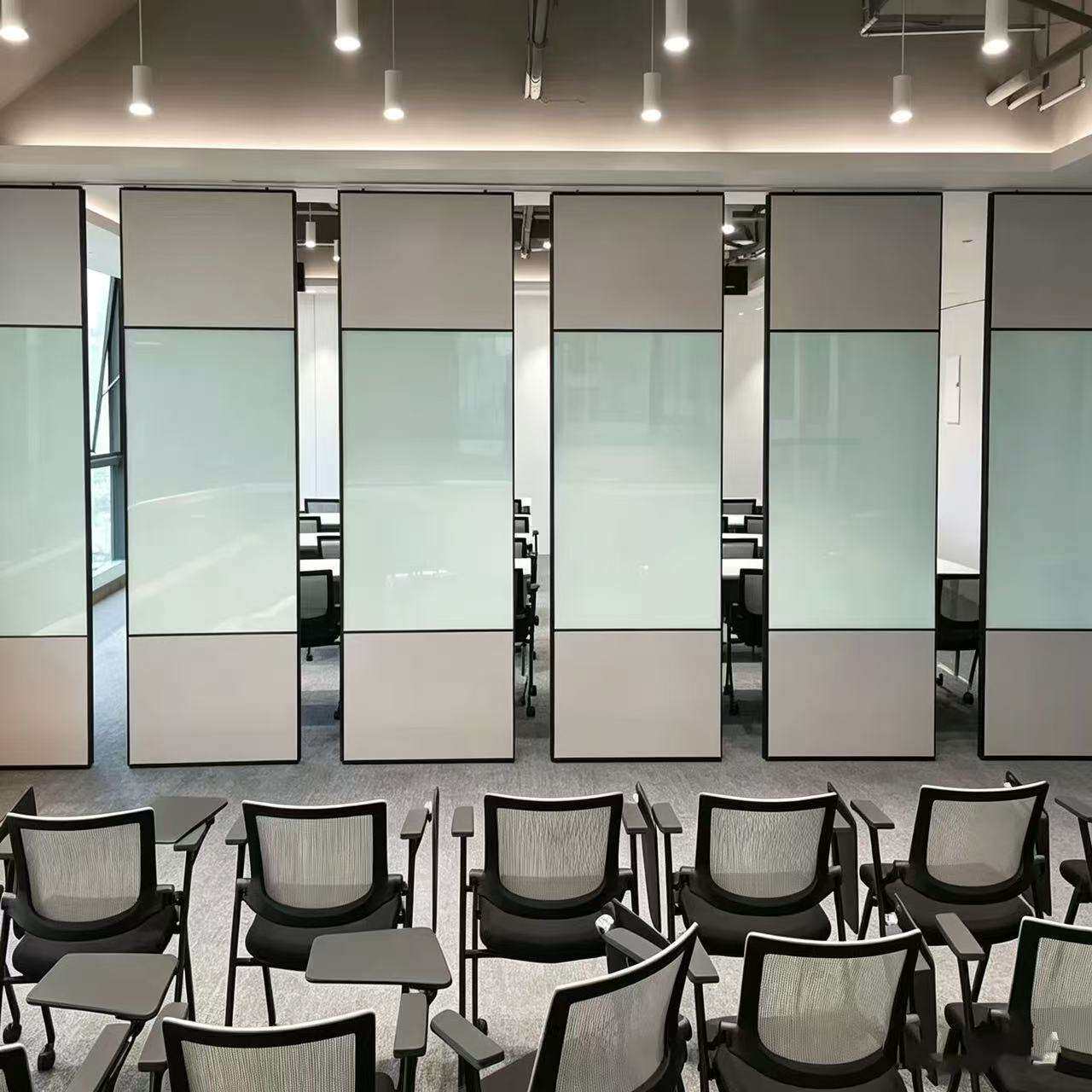 酒店移动隔断墙折叠隔墙办公室宴会厅隔音门板活动推拉门隔断