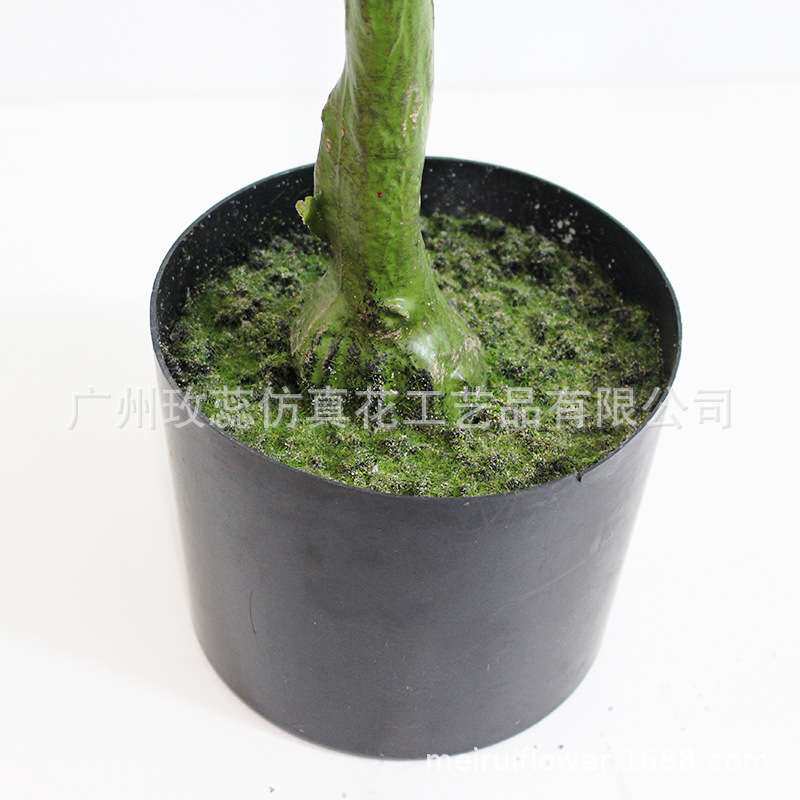 厂家仿真植物盆栽假树仿真发财树 绿植室内花卉盆景 发财树