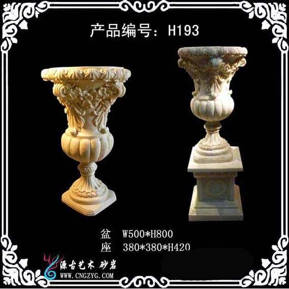 厂家直销 欧式砂岩花盆 花钵绿化园林景观工艺品家庭创意盆栽花盆