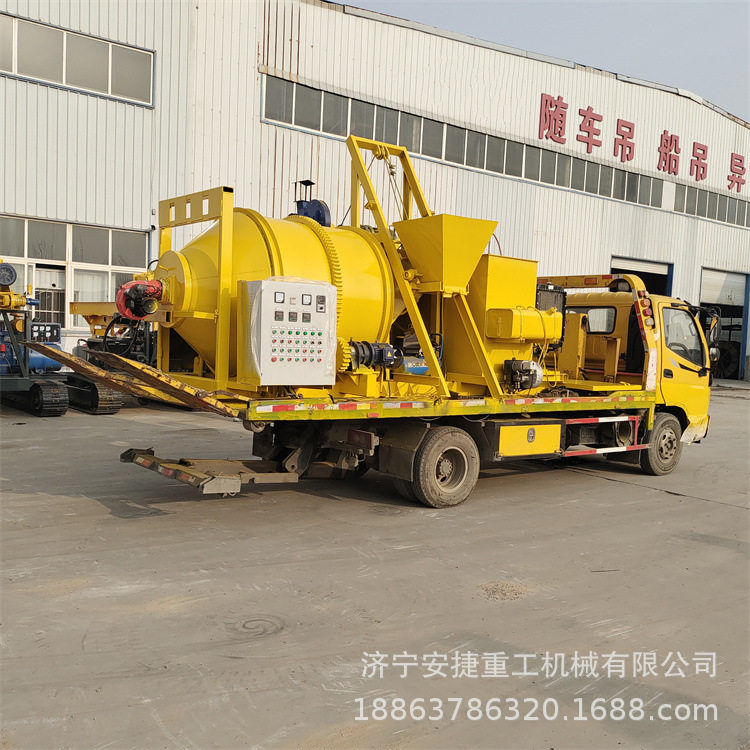 车载式沥青拌和机 划线路面修补沥青加热车 稳定土螺旋桨搅拌机