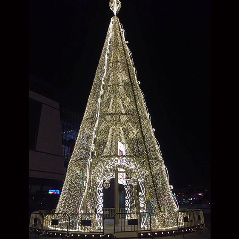 圣诞节灯光秀灯光节街道亮化x圣诞树场地布置造型灯装饰节日装饰