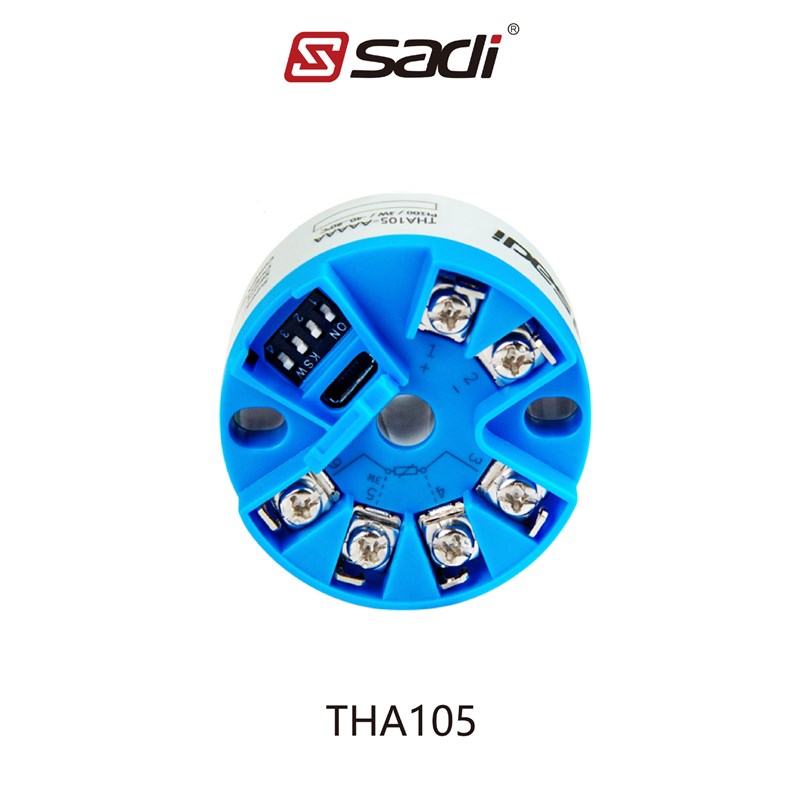 THA105拨码i开关智能温度变送器/Pt100/一体化/4-20mA输出