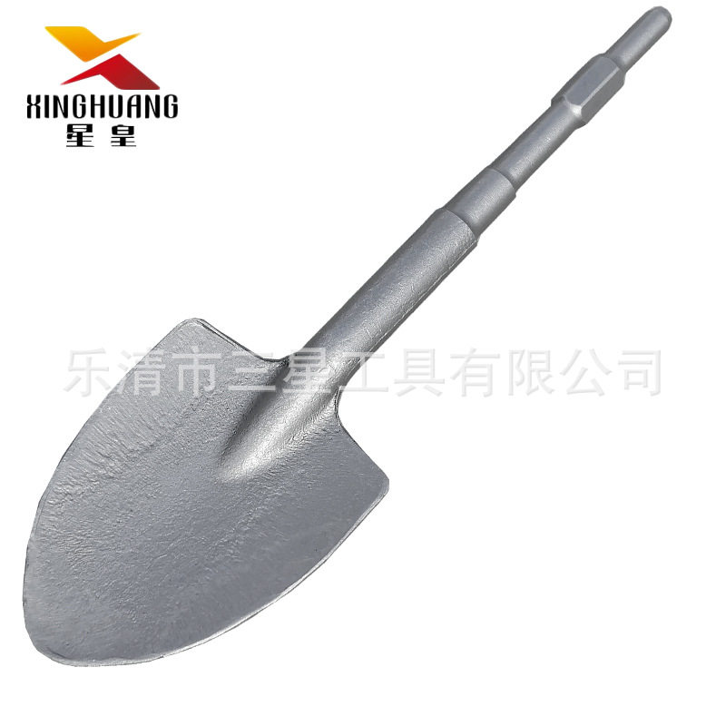 星皇0810长六角电镐铲子大半圆凿子 加宽加长大扁铲 17*400*115MM